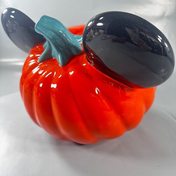 Disney Parks Mickey Mouse Candy Pumpkin Bowl Ceramic Halloween Jack Lantern 2023 - Picture 8 of 16
